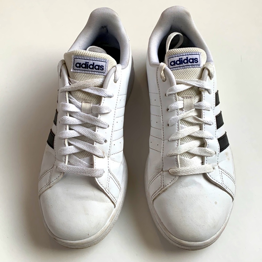 ADIDAS Grand Court 3 Stripe Sneakers M’s Size 7 - Picture 13 of 14